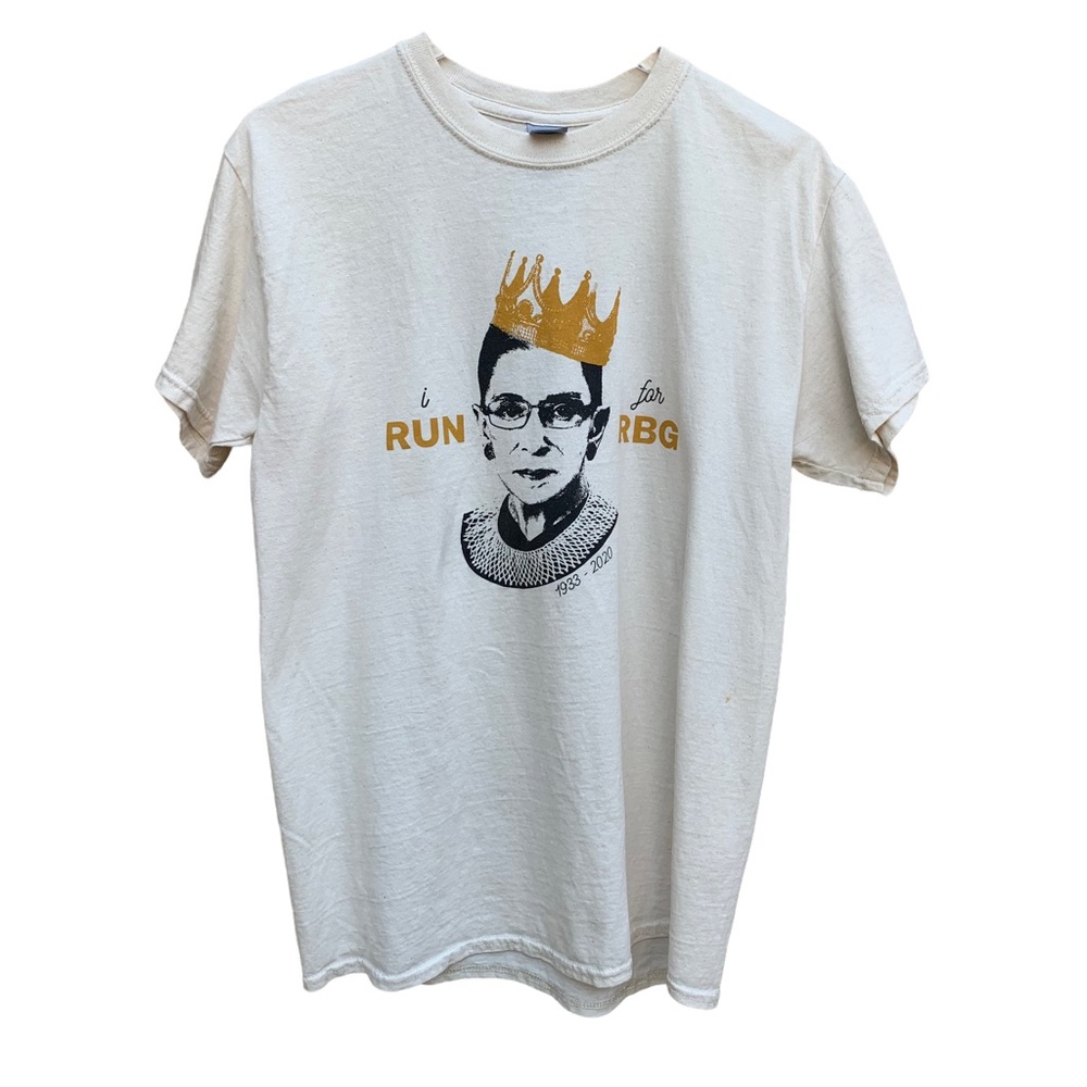 Gildan Run for RBG White Ruth Bader Ginsburg Short Sleeve T-Shirt Medium